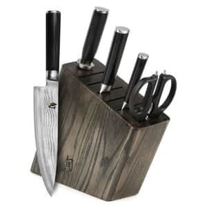 Shun Classic 6 Piece Kitchen Knife Block Set - Durable set