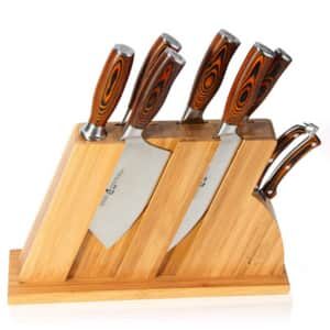 TUO Cutlery Knife Set with Wooden Block Most beautiful set