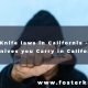 Knife Laws in California