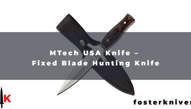 MTech USA Knife - Fixed Blade Hunting Knife