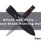 MTech USA Knife - Fixed Blade Hunting Knife