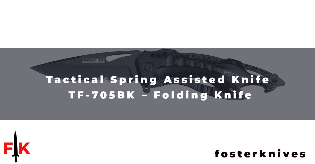 Tactical Spring Assisted Knife TF-705BK - Folding Knife