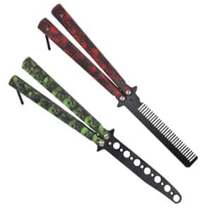 AIFUSI 2 Pc Practice Butterfly Knife Trainer