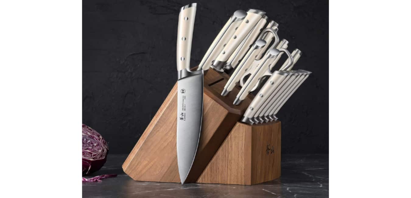 Cangshan 17 Piece Knife Set - Solid Woodblock